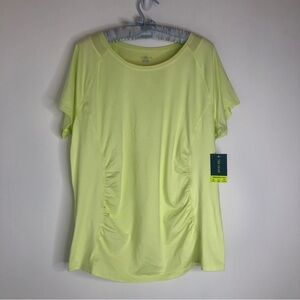 Tek Gear Women’s Maternity Top size XL NWT Fluorescent Yellow Athleisure